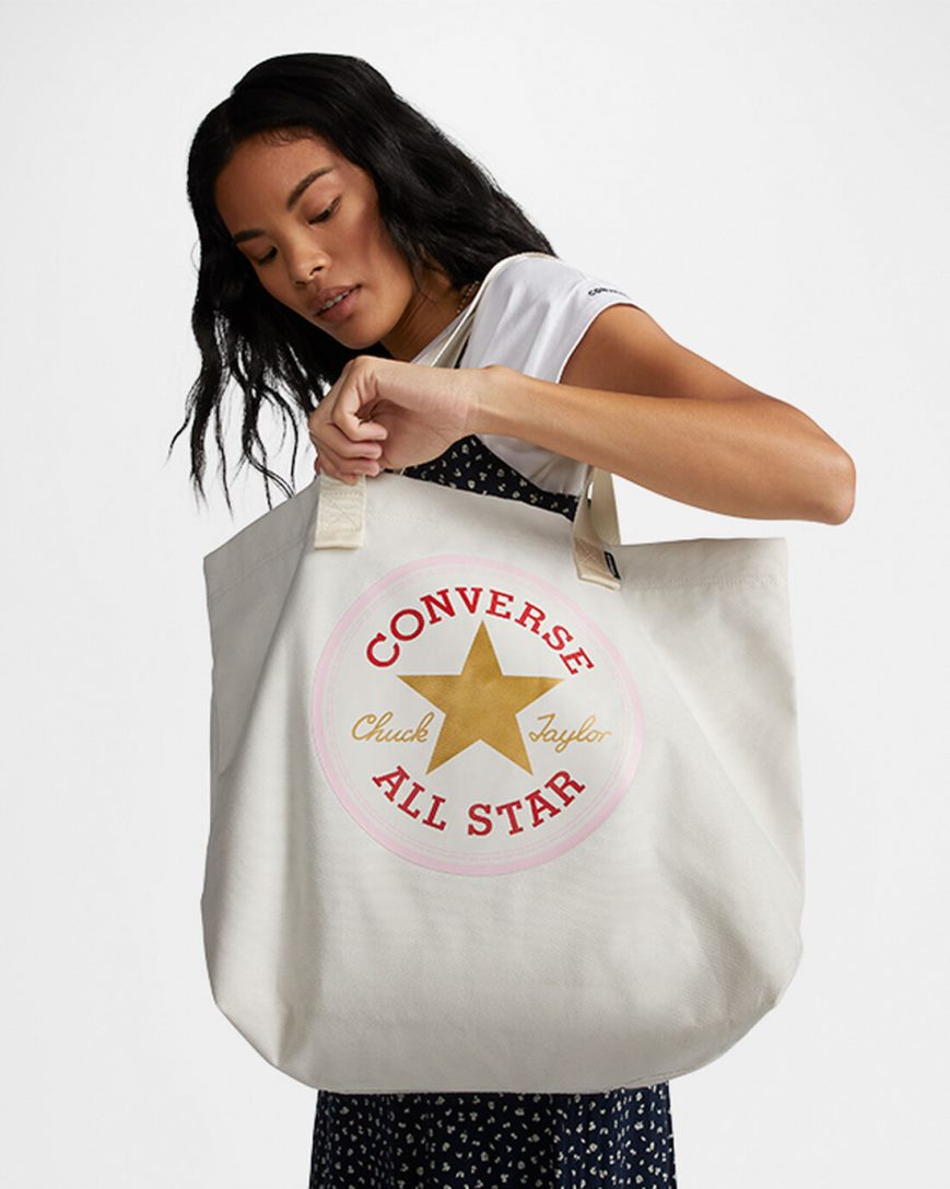 Women's Converse All Star Patch Tote Bags Beige | AU 49E0CL